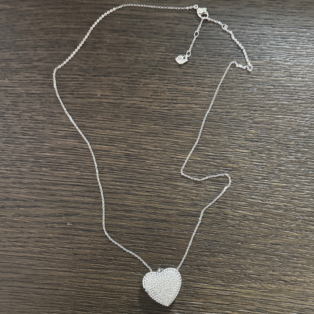 Swarovski Locket Pave Heart Necklace